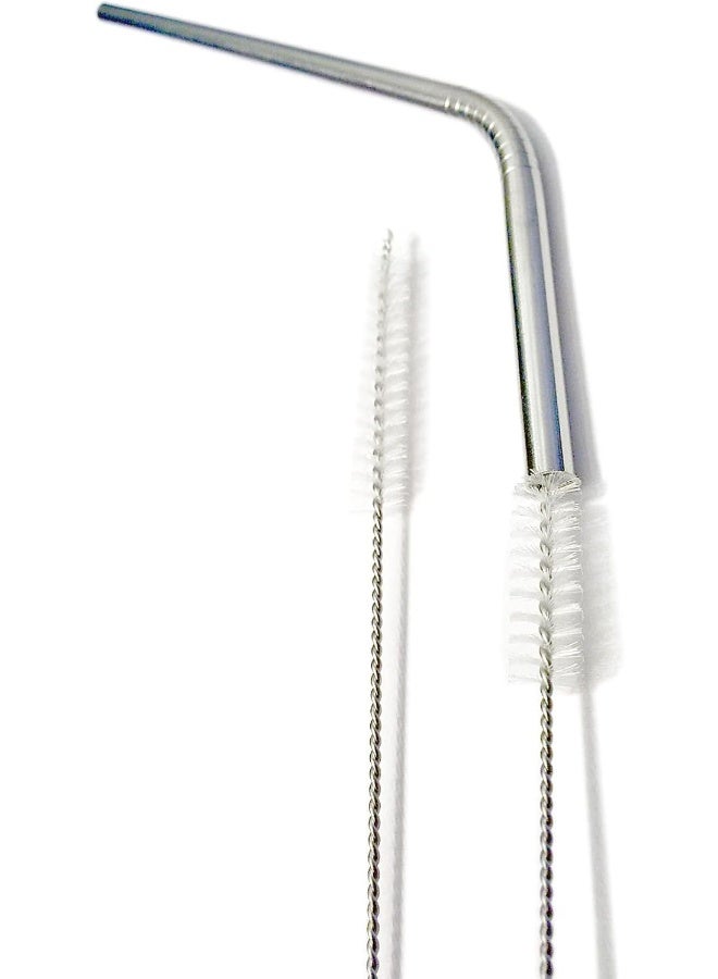 Huji Stainless Steel Straws Cleaning Brush Perfect for Reusable Tumbler Straws (2 Brushes) - Image 2